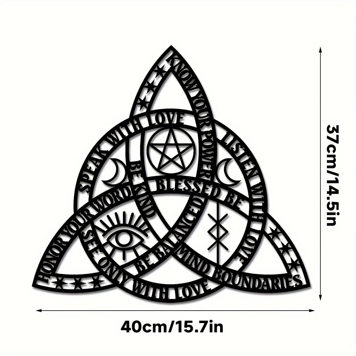 CelticKnot - Good Witch Celtic Knot Metal Wall Art