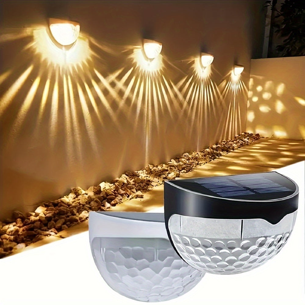 SolarFence - Iluminação para Cerca Solar Exterior, Impermeável e Decorativa