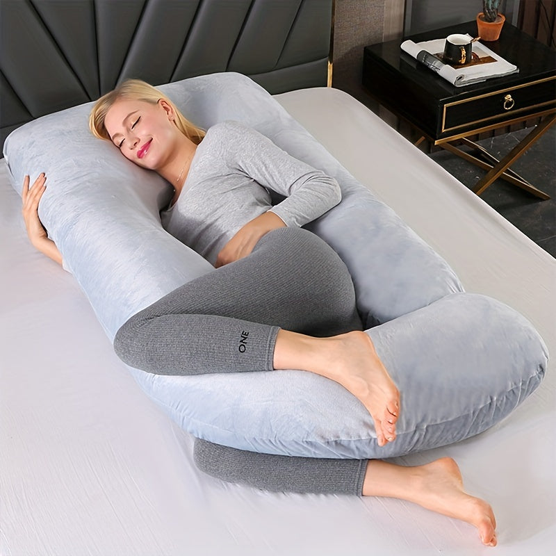 Cool J-shaped Pregnancy Pillow - Perfect Support for Pregnant Mothers, Gift for Christmas, Halloween, and Thanksgiving