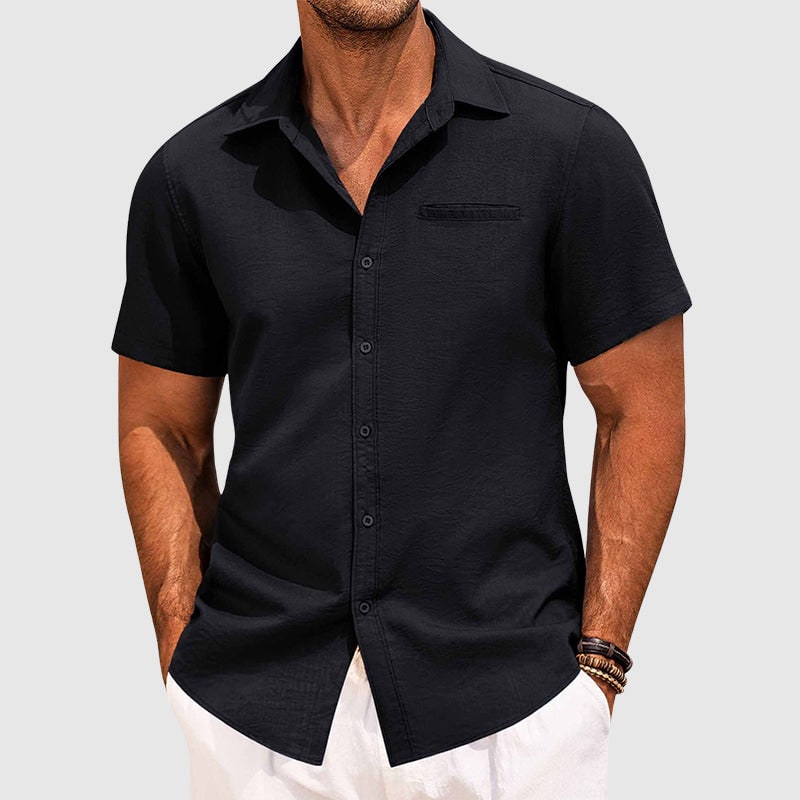 Camicia Estiva Camicia A Maniche Corte Casual Fit - Image 7
