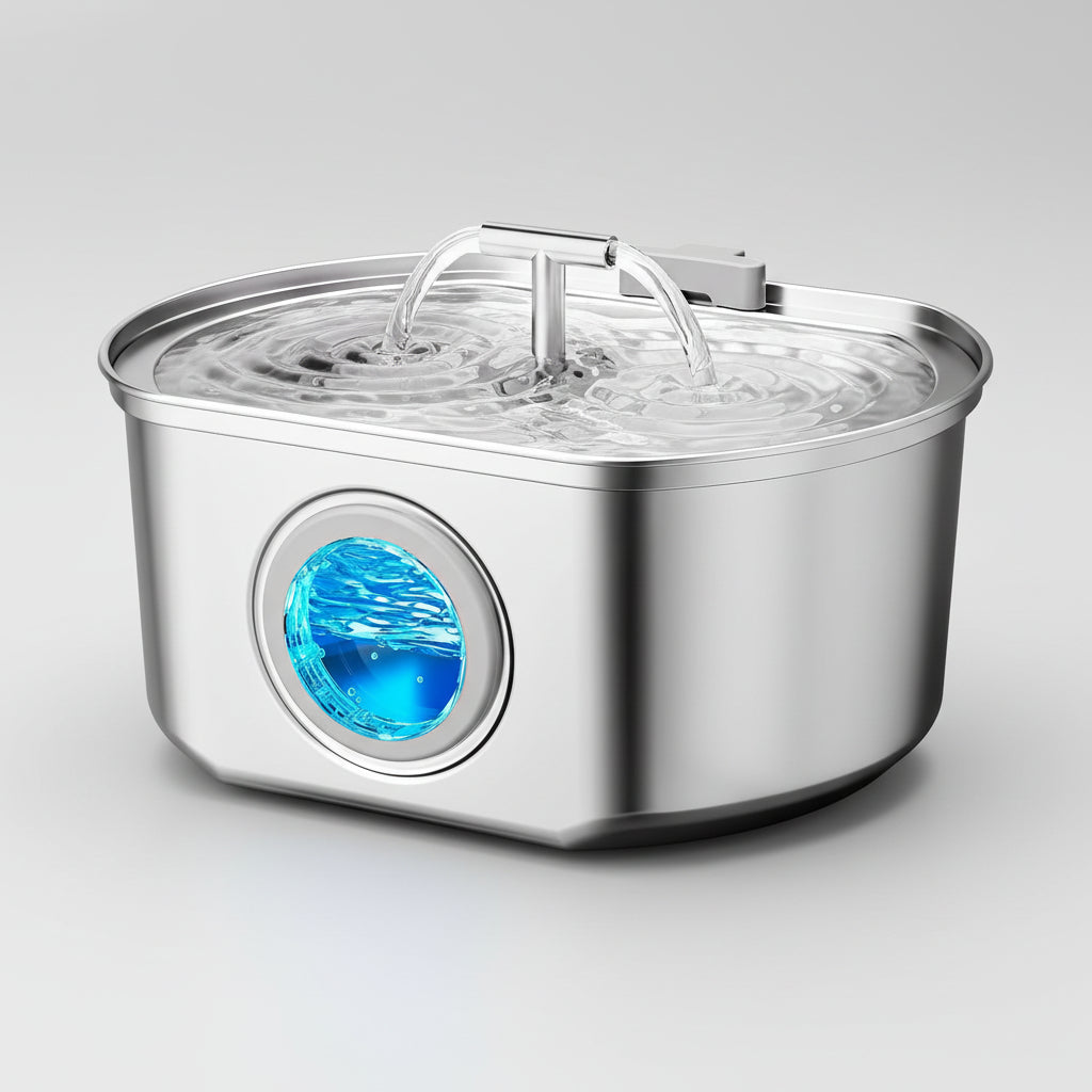 Fontana Gatti Filtro Acqua Acciaio Inox Pompa Silenziosa