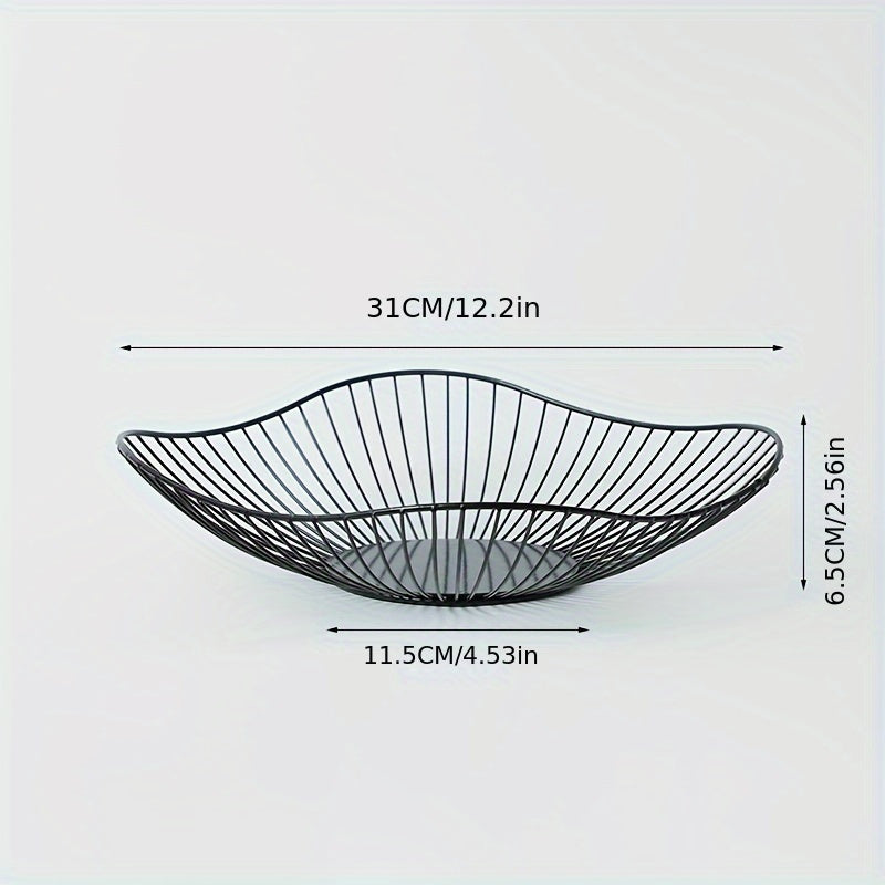 MetalServe - Elegante Taça Metálica para Frutas para Sala de Estar e Decoração de Casa