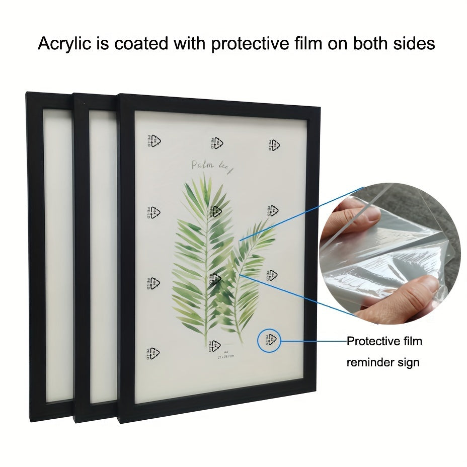3-piece Wooden Photo Frames - Classic Photo Frame for Wall and Table Decoration, Perfect for Parties and Gifts