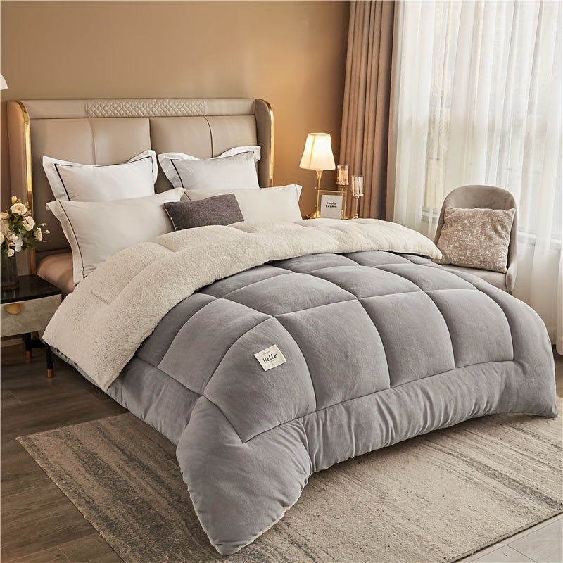 Edredón cálido de tres capas - Colcha gruesa para otoño e invierno, ideal para dormitorio o habitación de estudiante