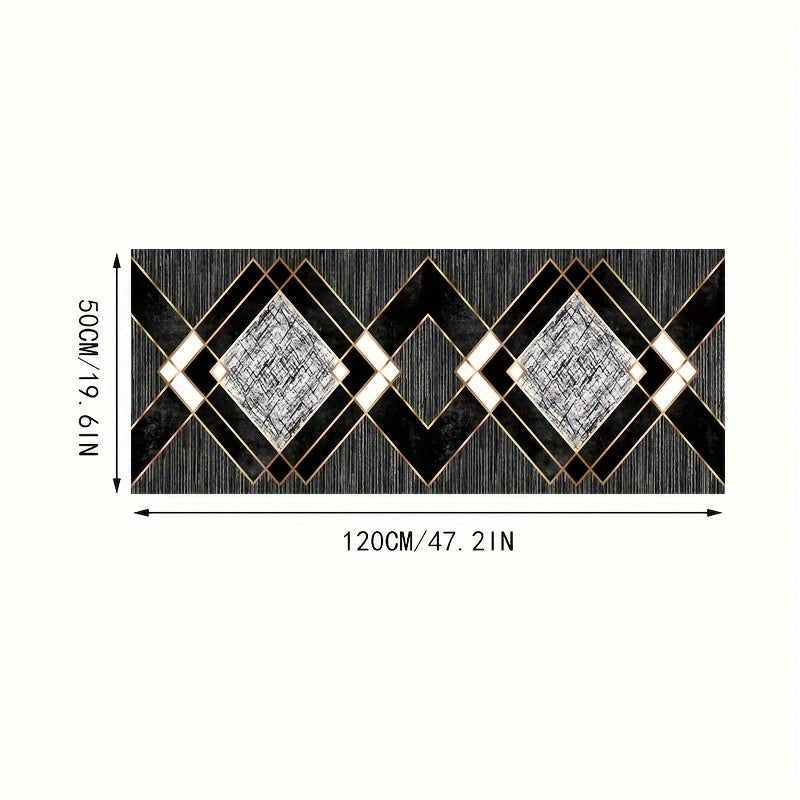 Passadeira Vintage de Veludo Cristal para Corredor – Tapetes Macios e Laváveis para Corredor, Cozinha e Lavandaria Interior/Exterior