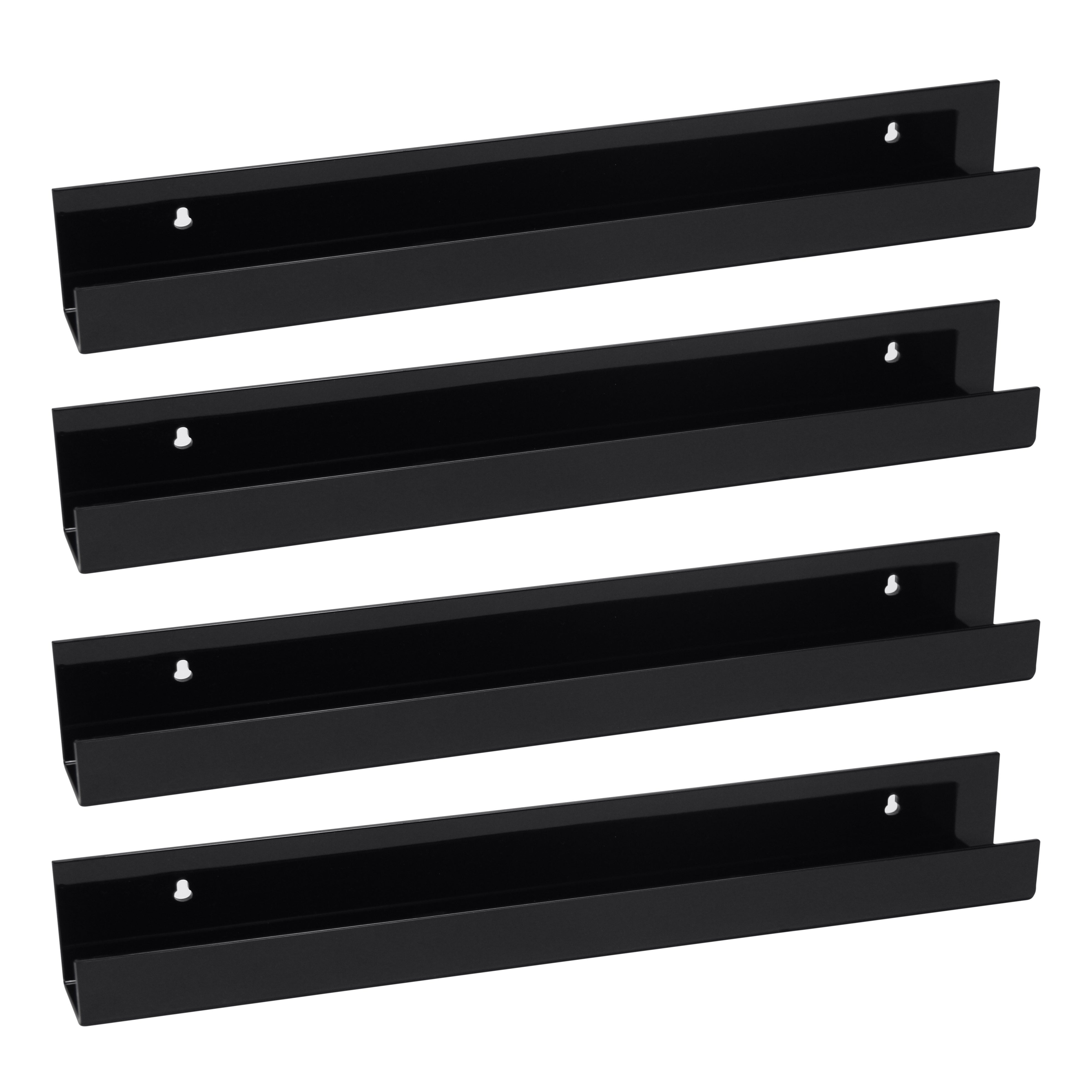 AcrylicClear - Floating Transparent Storage Shelves for Bedroom, Living Room & Bathroom
