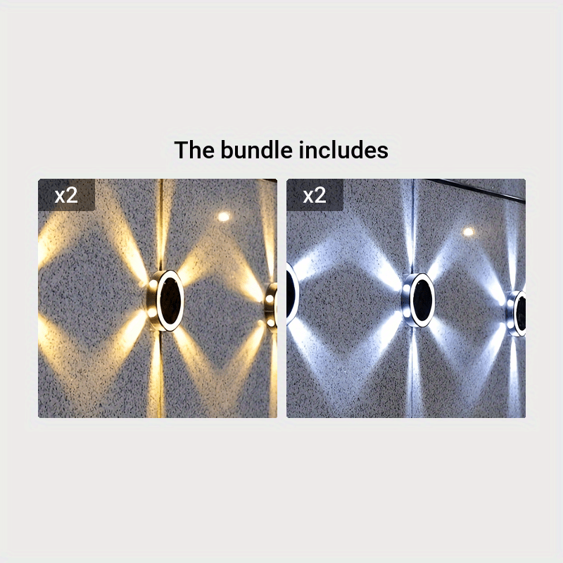 SolarLicht - 6 LED Illuminazione da Terra, Lampada Solare da Esterno per Sentiero, Giardino e Patio