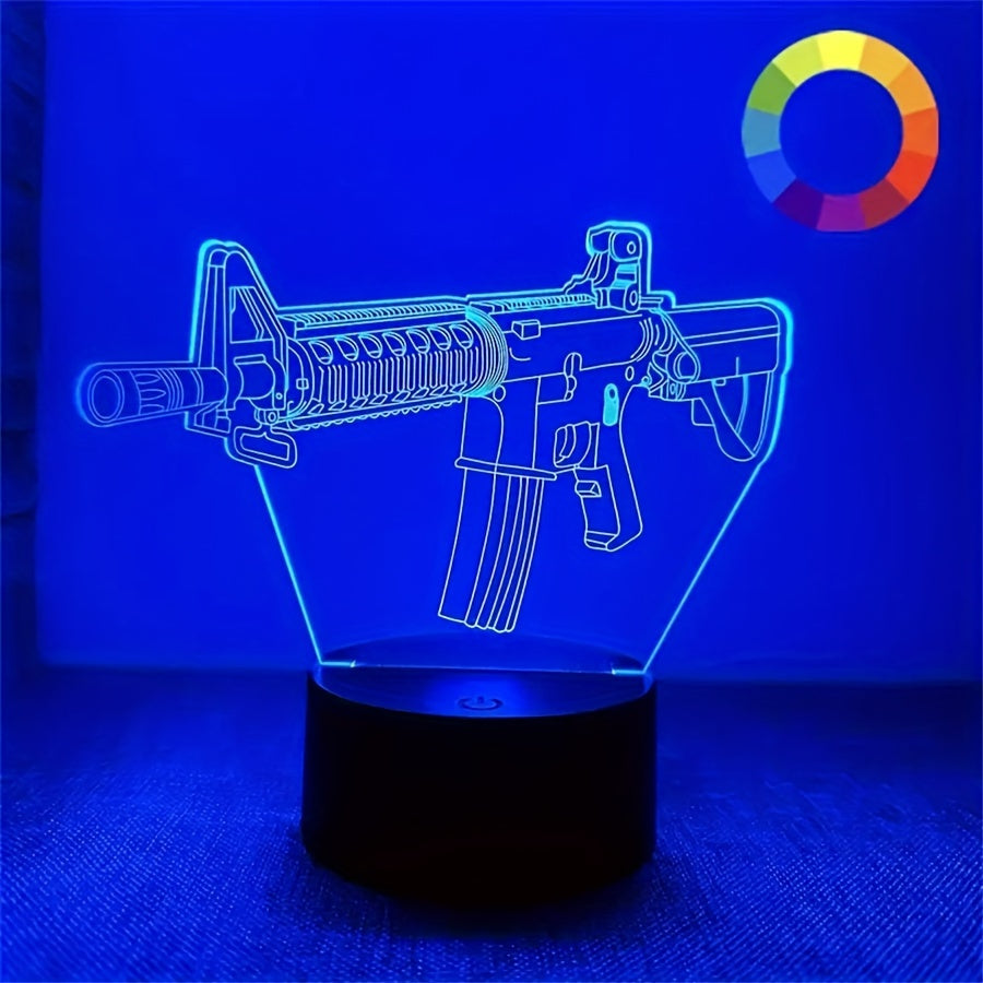 GeoLicht - Lampada da scrivania LED geometrica 3D con controllo touch