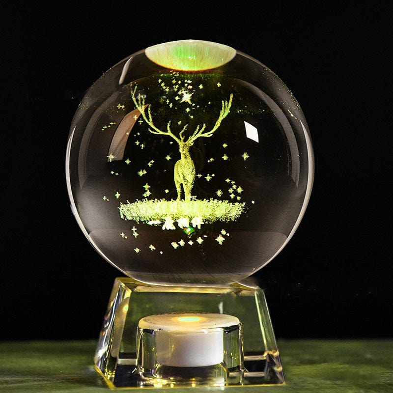 Lampada Notturna a LED in Cristallo - Multicolore Veilleuse