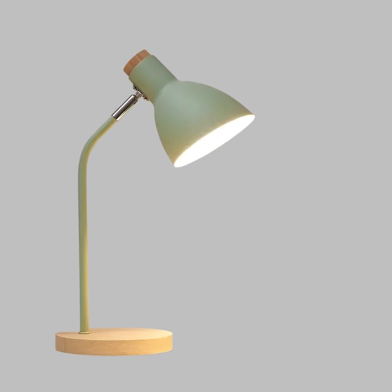 LumiWood – Wooden Table Lamp, Scandinavian Desk Lighting with Wood and Metal