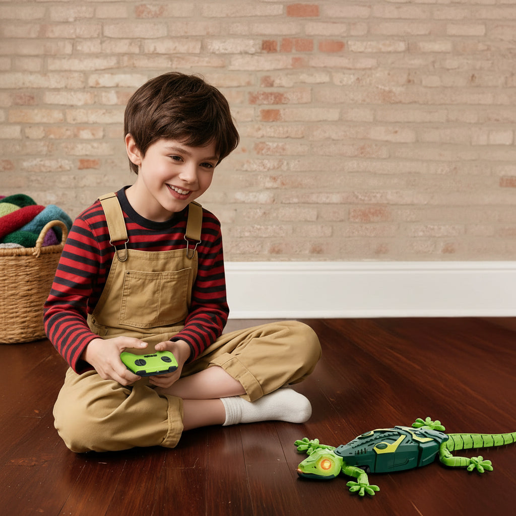 Kids Toy Robot Wall Climbing Gecko Remote Control