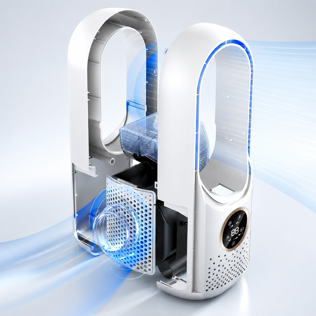 Condizionatore Portatile Senza Tubo Ventilatore Silenzioso Compatto - Image 3