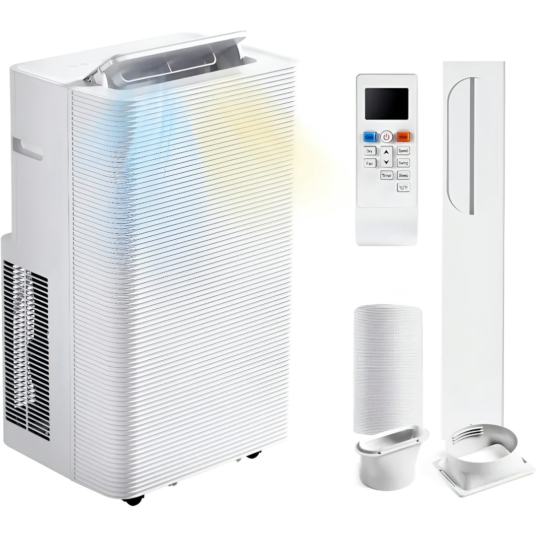 Condizionatore portatile 12000 BTU climatizzatore 4 funzioni con ruote