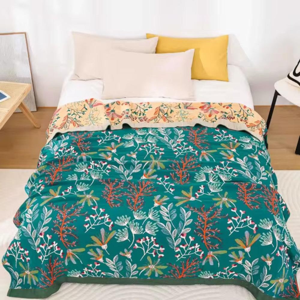 Coperta In Cotone Coperta Morbida Decorativa La Casa - Image 4