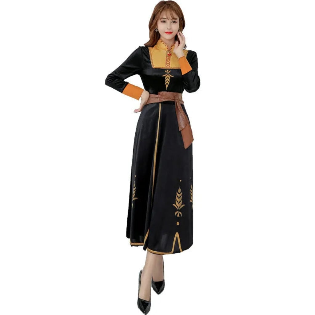 Costume Di Halloween Abito Elegante Mantello Lungo - Image 5