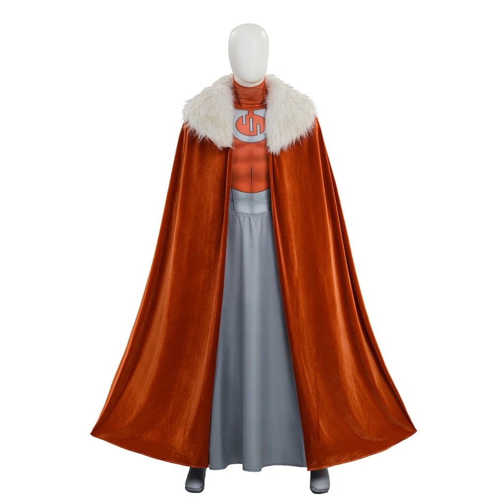 Costume Di Halloween Abito Lungo Supereroina Colletto Ecopelliccia - Image 4