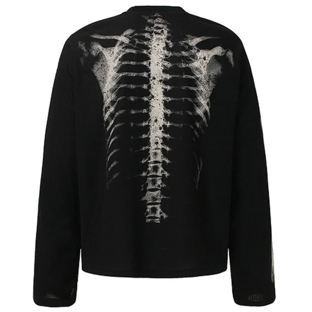 Costume Di Halloween Maglia Scheletro Stampa Grafica - Image 4