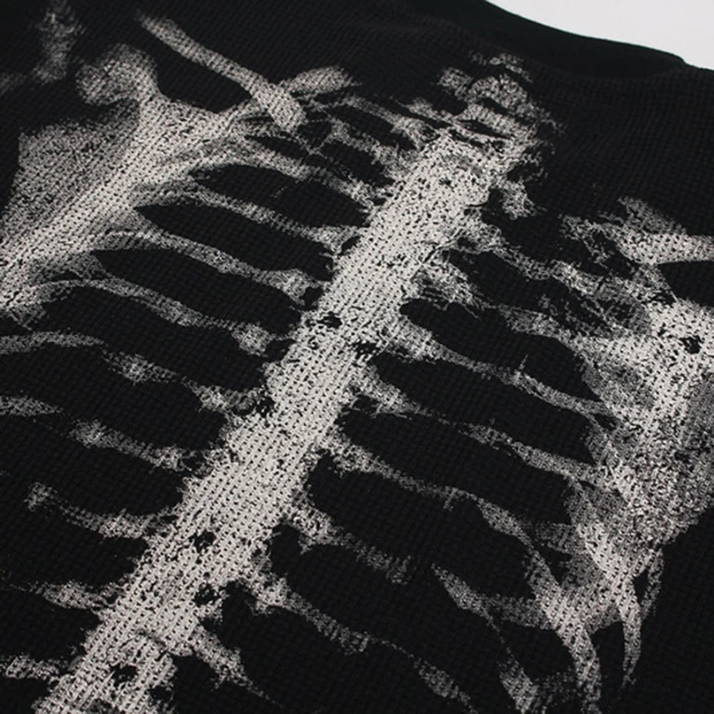 Costume Di Halloween Maglia Scheletro Stampa Grafica - Image 5