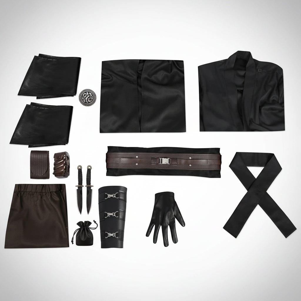 Costume Di Halloween Mantello Tunica Design Lungo - Image 5
