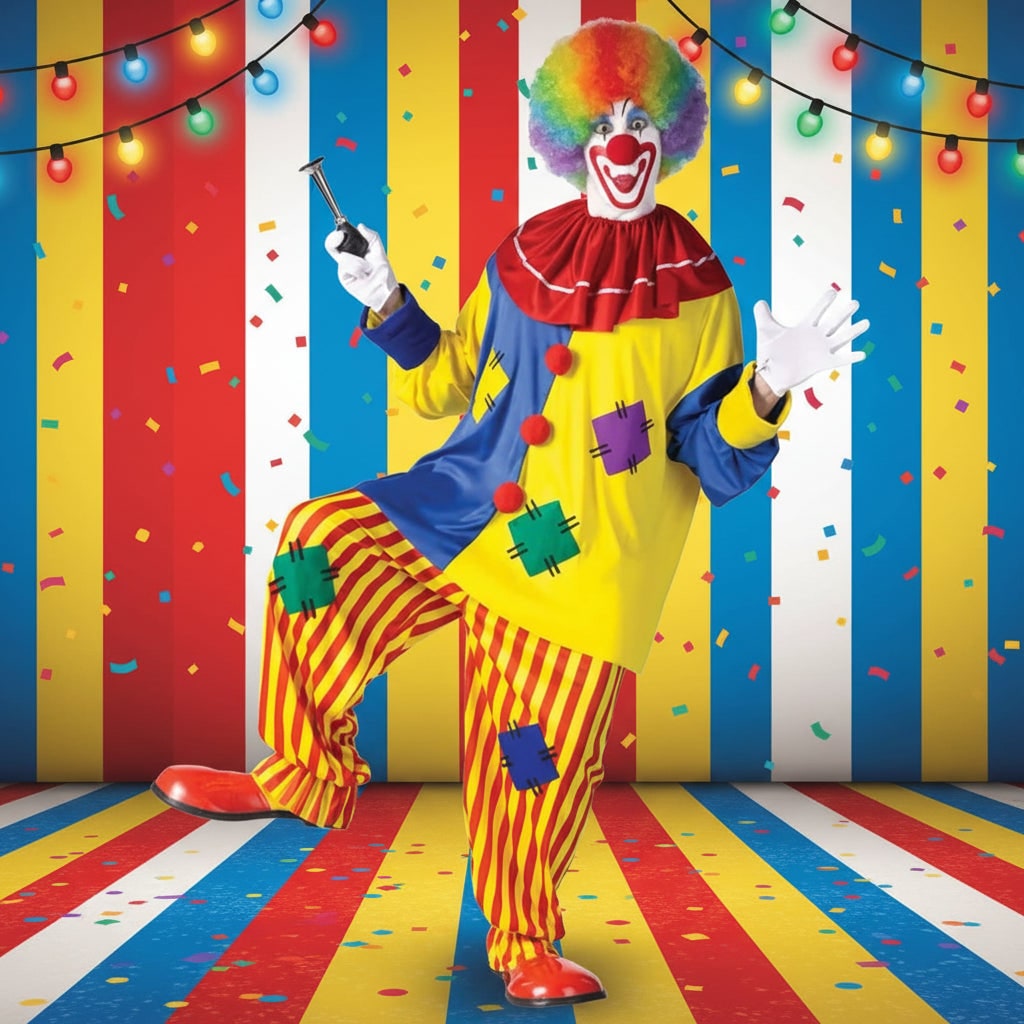 Costume Di Halloween Outfit Clown Festa Divertente - Image 1