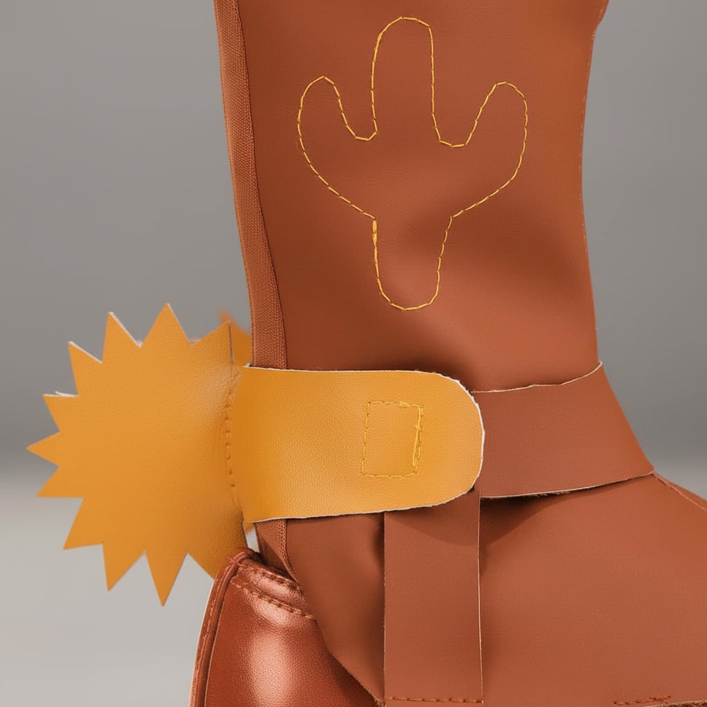 Costume Di Halloween Outfit Cowboy Distintivo Sceriffo - Image 4