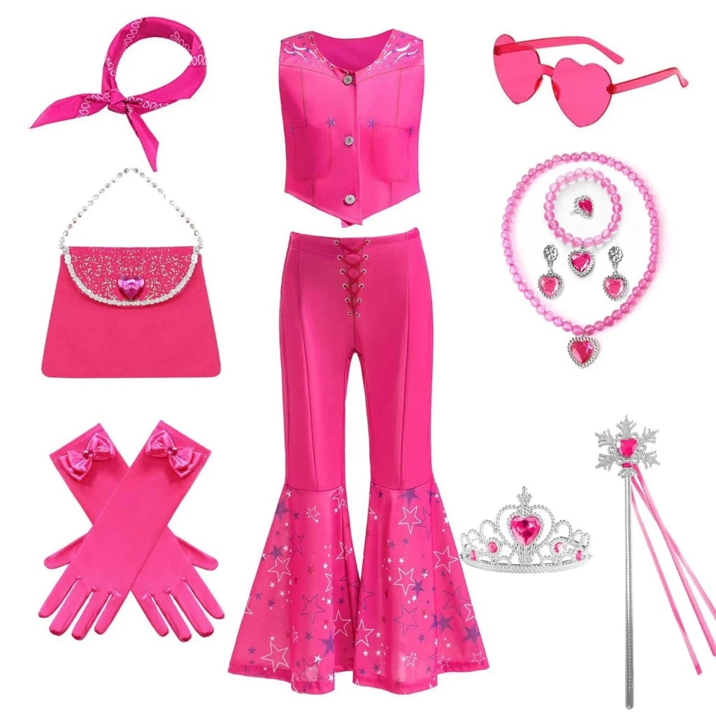 Costume Di Halloween Pantaloni Svasati Gilet Set Accessori - Image 3