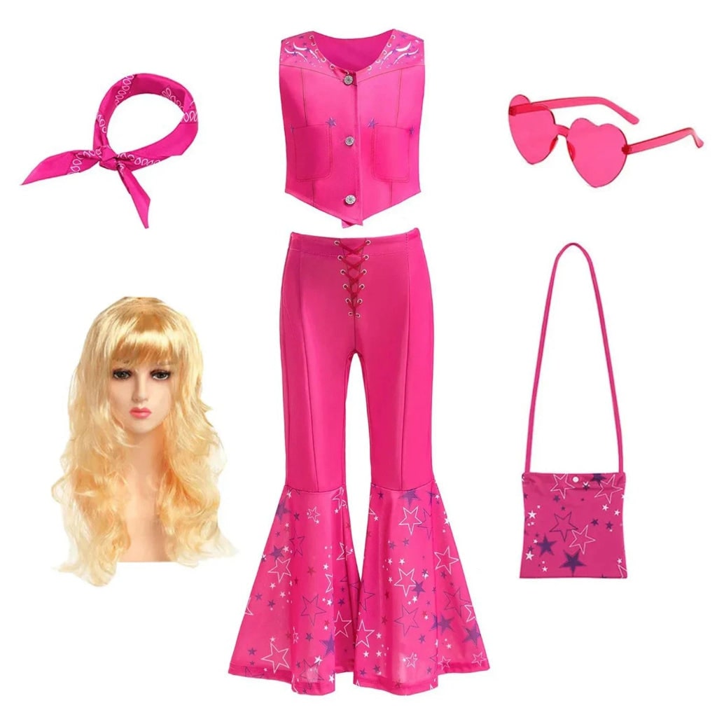 Costume Di Halloween Pantaloni Svasati Gilet Set Accessori - Image 4