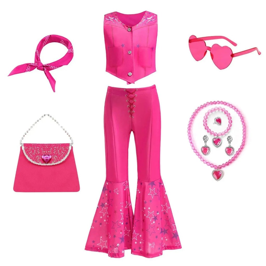 Costume Di Halloween Pantaloni Svasati Gilet Set Accessori - Image 5