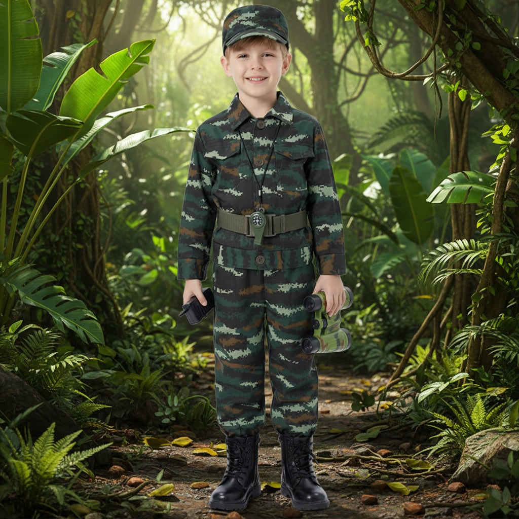 Costume Di Halloween Soldato Bambini Completo - Image 1