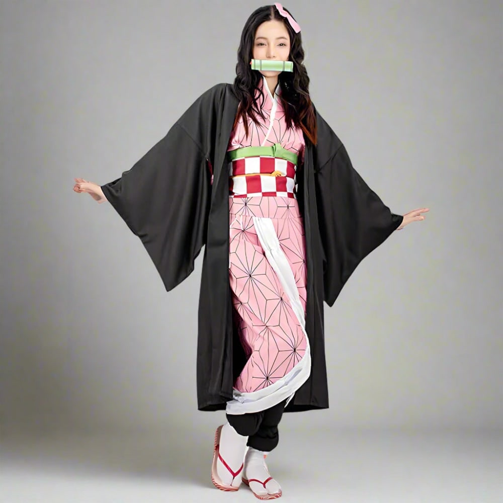 Costume Halloween Bambina Kimono Giapponese Travestimento - Image 1