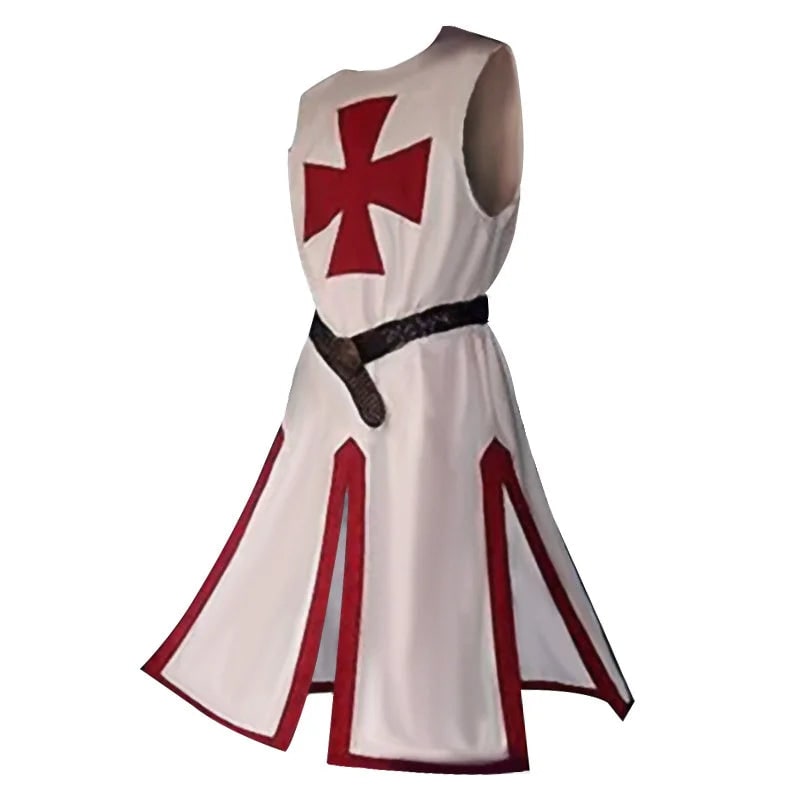 Costume Halloween Cavaliere Mantello Festa Medievale - Image 14