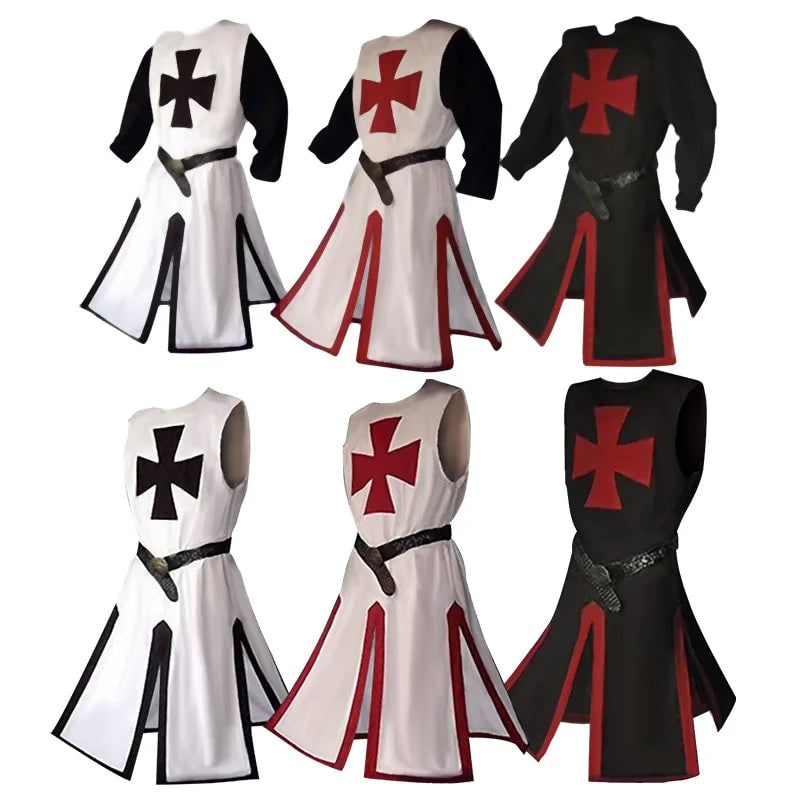 Costume Halloween Cavaliere Mantello Festa Medievale - Image 20