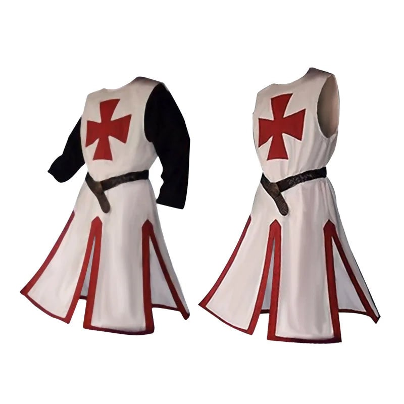 Costume Halloween Cavaliere Mantello Festa Medievale - Image 24