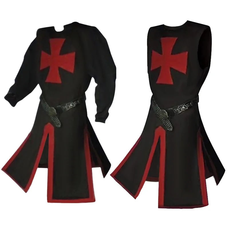 Costume Halloween Cavaliere Mantello Festa Medievale - Image 25