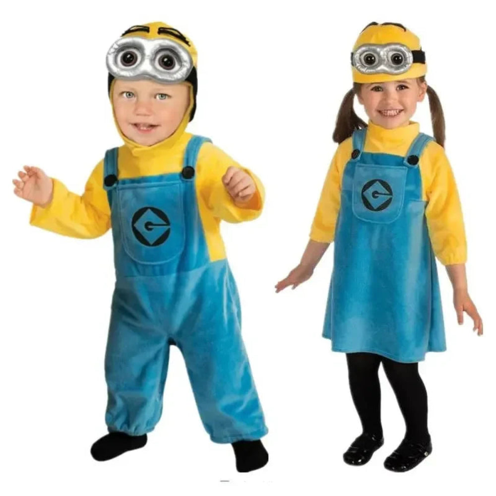 Costume Halloween Famiglia Salopette Occhiali Guanti - Image 1