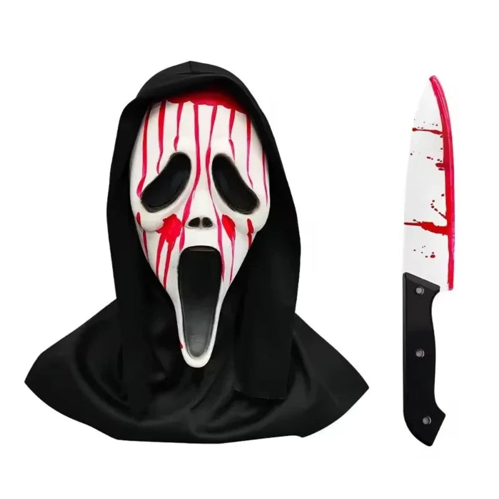 Costume Halloween Maschera Horror Cappuccio - Image 6