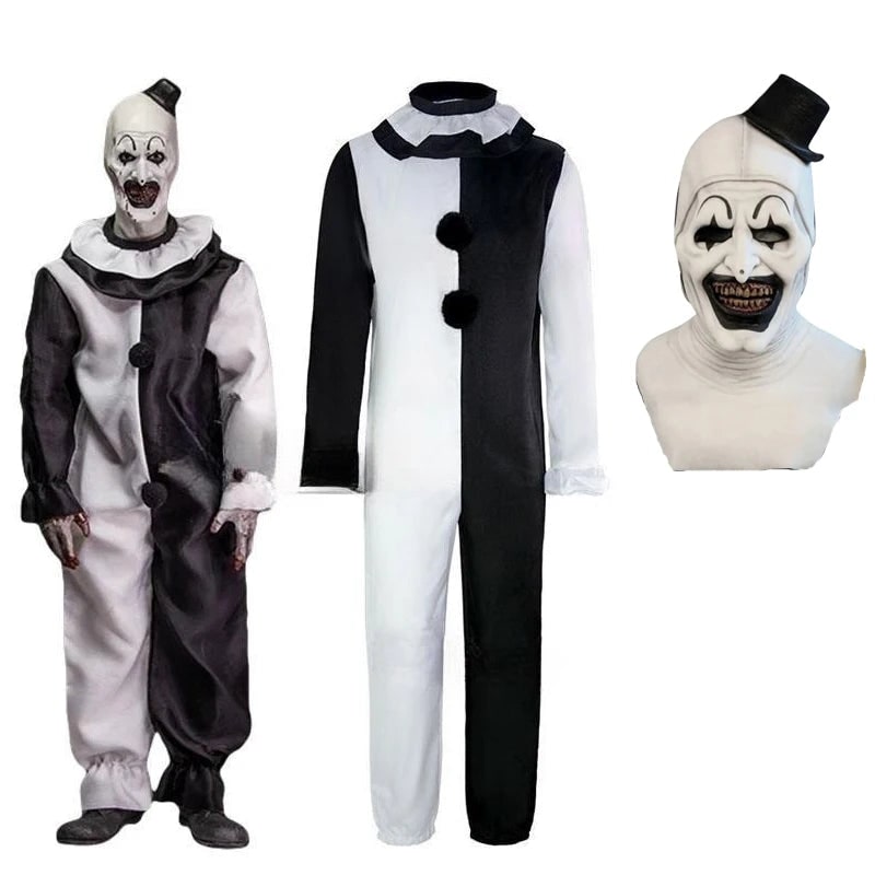 Costume Halloween Pagliaccio Horror Maschera Adulto - Image 3