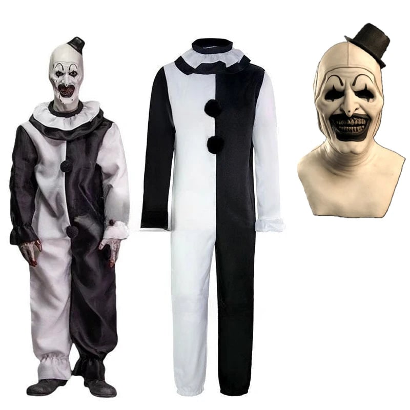 Costume Halloween Pagliaccio Horror Maschera Adulto - Image 4