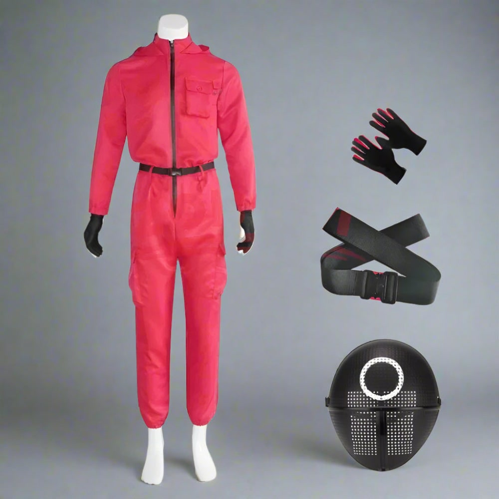 Costume Halloween Tuta Guardia Maschera Festa Cosplay - Image 4