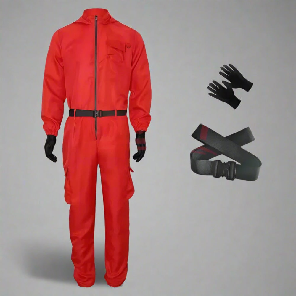 Costume Halloween Tuta Guardia Maschera Festa Cosplay - Image 6