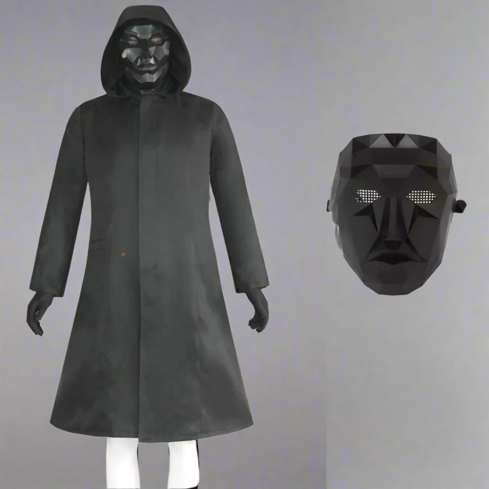 Costume Halloween Tuta Guardia Maschera Festa Cosplay - Image 7