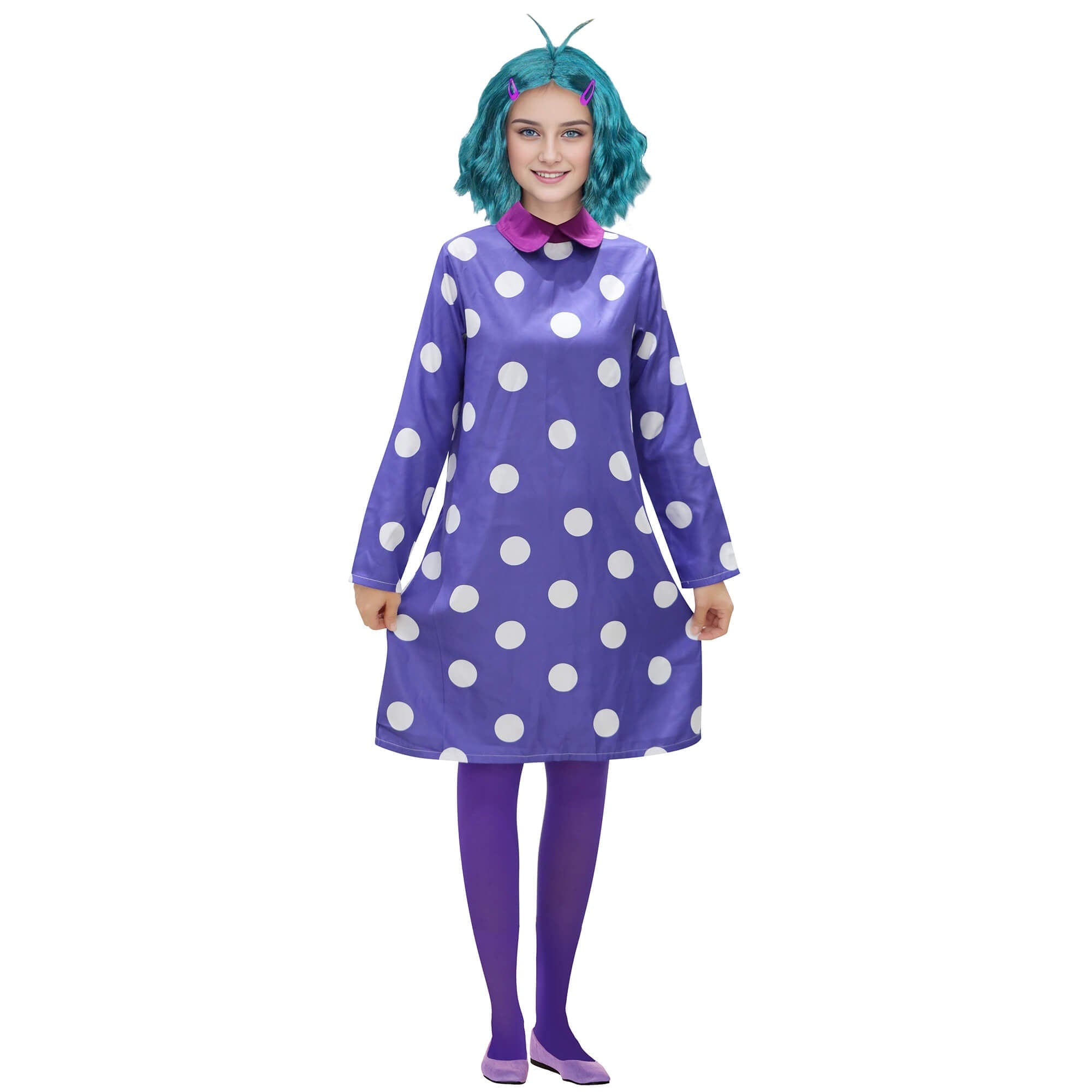 Costume Halloween Vestito Pois Bambina Festa - Image 2