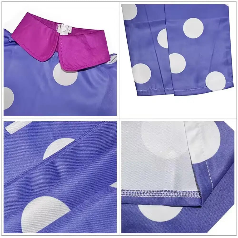 Costume Halloween Vestito Pois Bambina Festa - Image 4