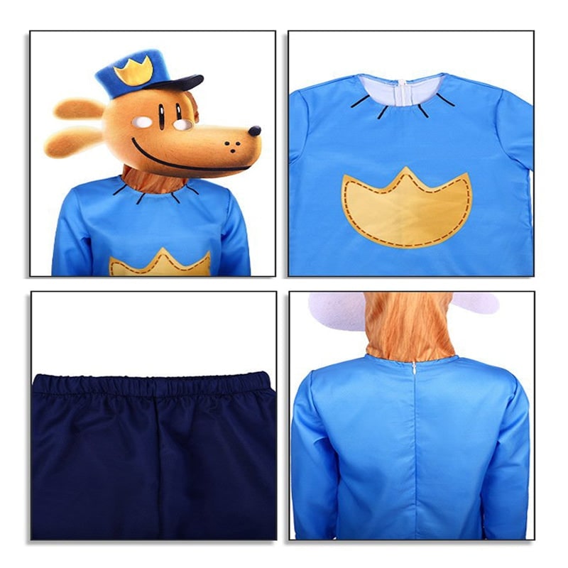 Costumi Halloween Cane Poliziotto Bambino Set Cosplay - Image 5