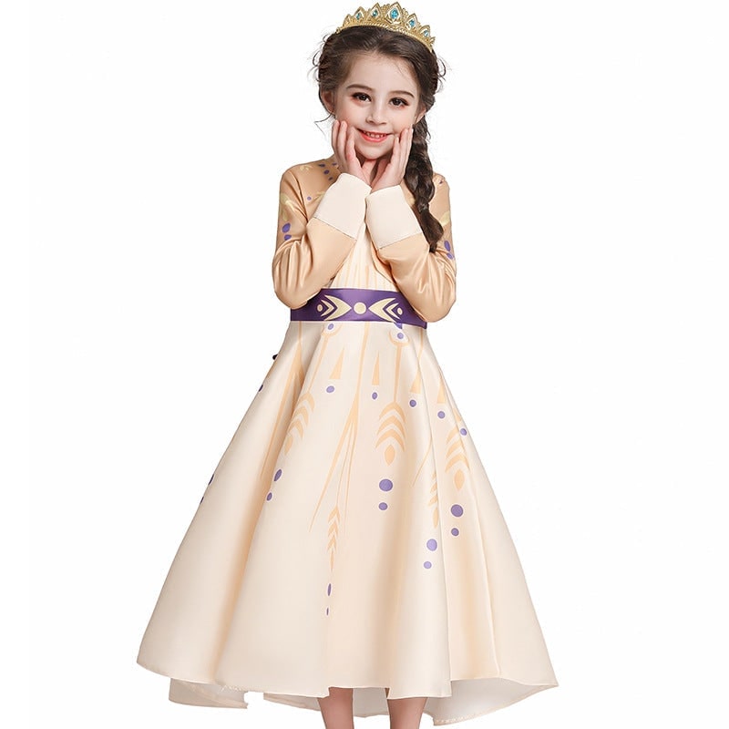 Costumi Halloween Principessa Bambina Abito Corona - Image 2