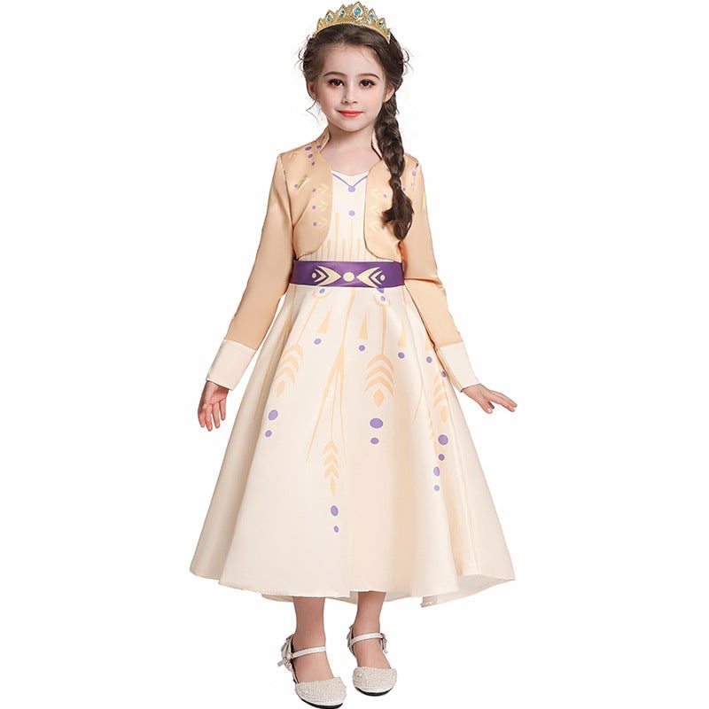 Costumi Halloween Principessa Bambina Abito Corona - Image 7