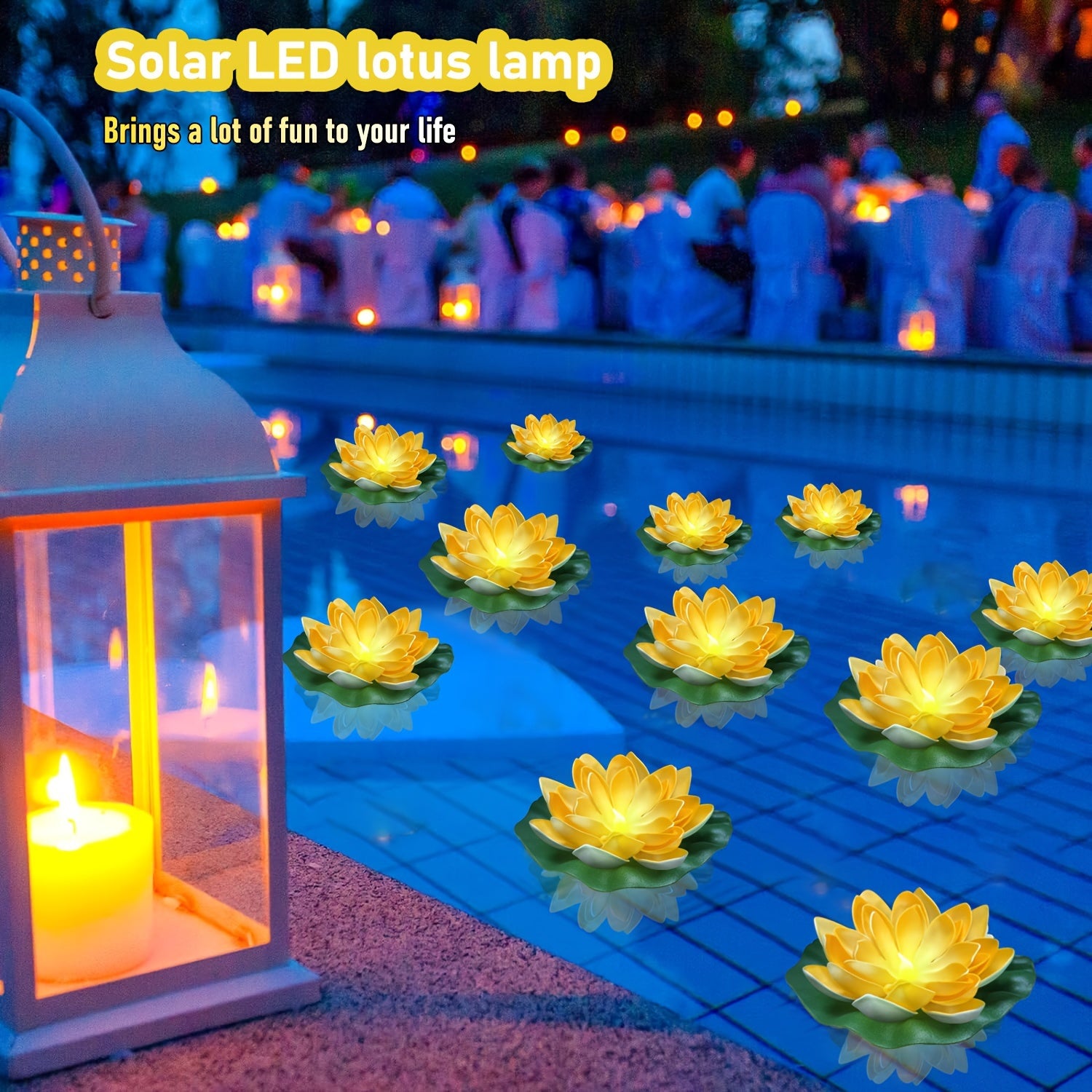 SolarLily - Decorative Lotus-Shaped Solar LED Lanterns in 3 Colors