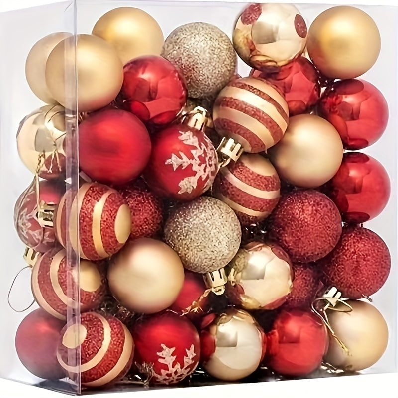 ClassicOrnaments - 50 pcs 4cm Electroplated Christmas Decoration