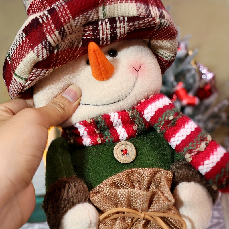 ClassicSanta - Checkered Santa Snowman Figure