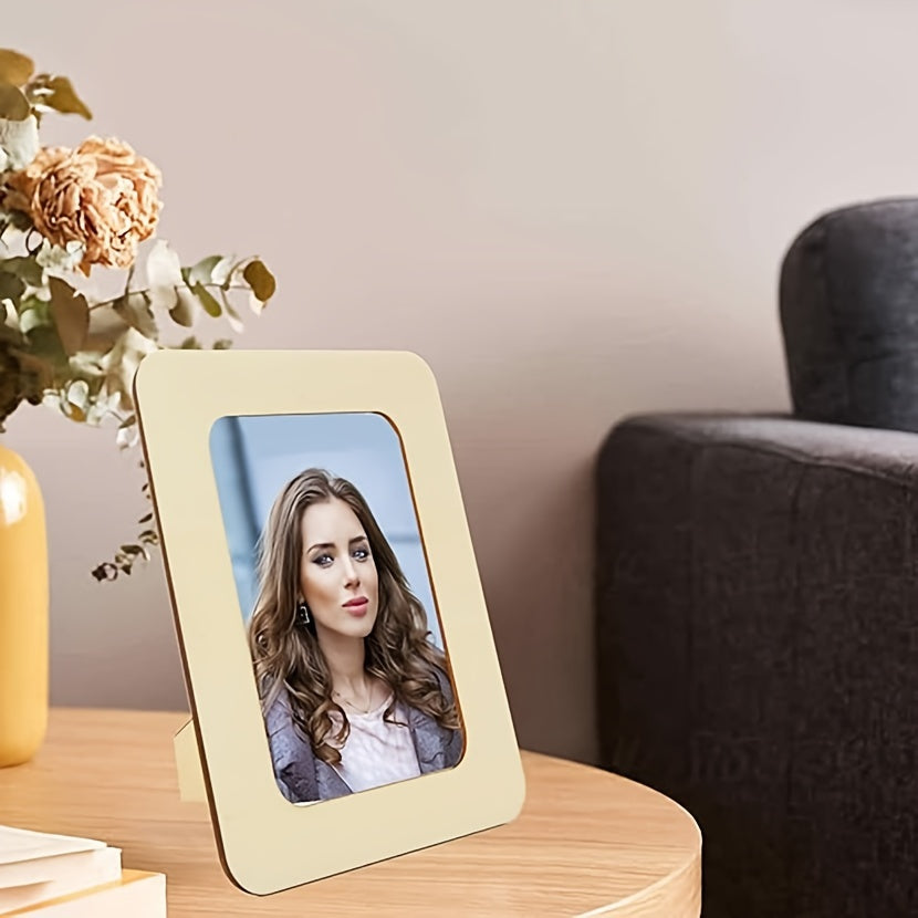 10 pezzi Cornice Fotografica - Cornici Fatte a Mano in Legno DIY 15,24 cm - Per Soggiorno, Ufficio, Regalo di San Valentino, Capodanno e Pasqua